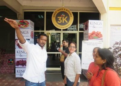 Students at Kings Kafe Interacting with the CEO