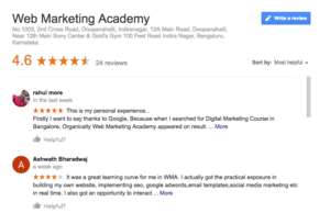 Web Marketing Academy Reviews