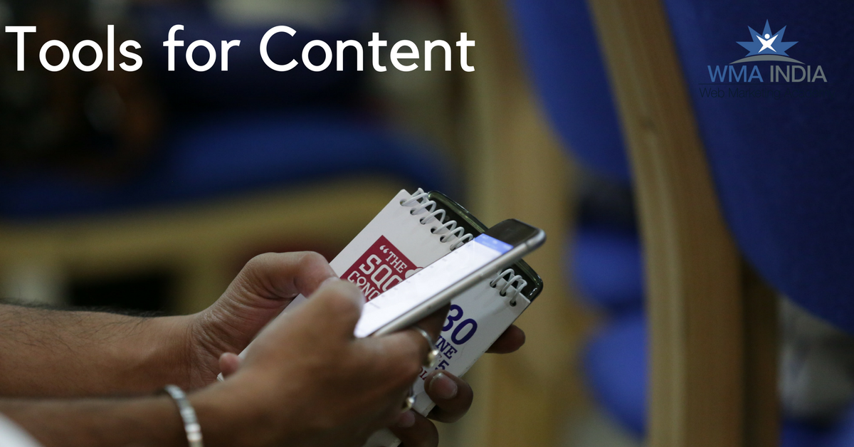 Tools for Content Marketing.