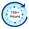 150+ hours of live projects classroom training
