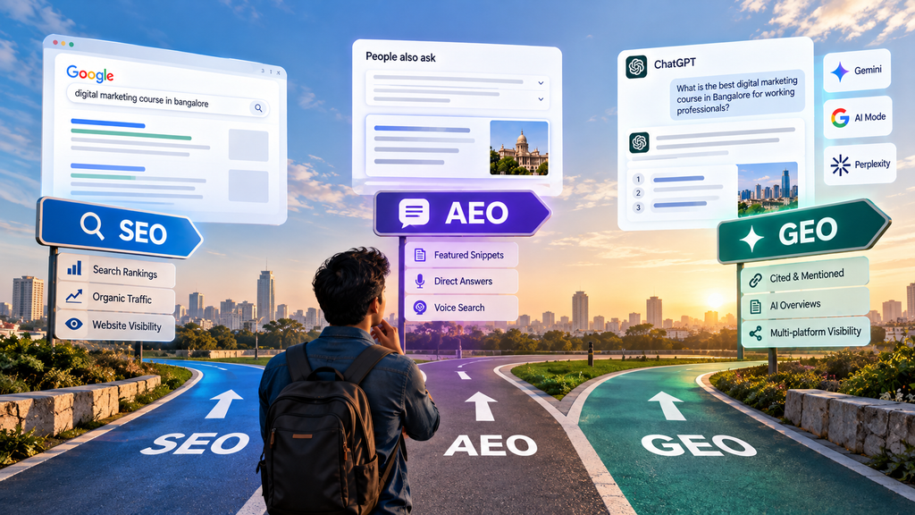 GEO vs AEO vs SEO: What Google's Own Guide Says (and Where ChatGPT Differs)