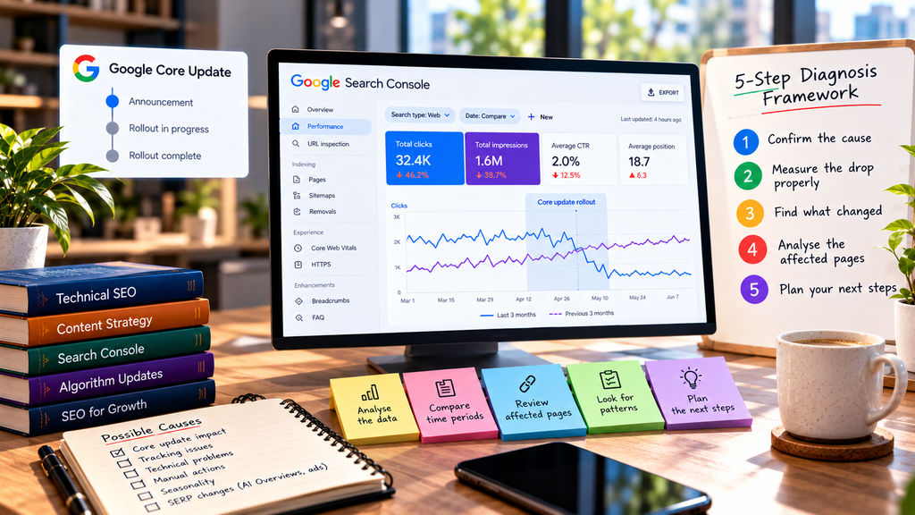 Lost Traffic After a Google Core Update?
A 5-Step Diagnosis Framework