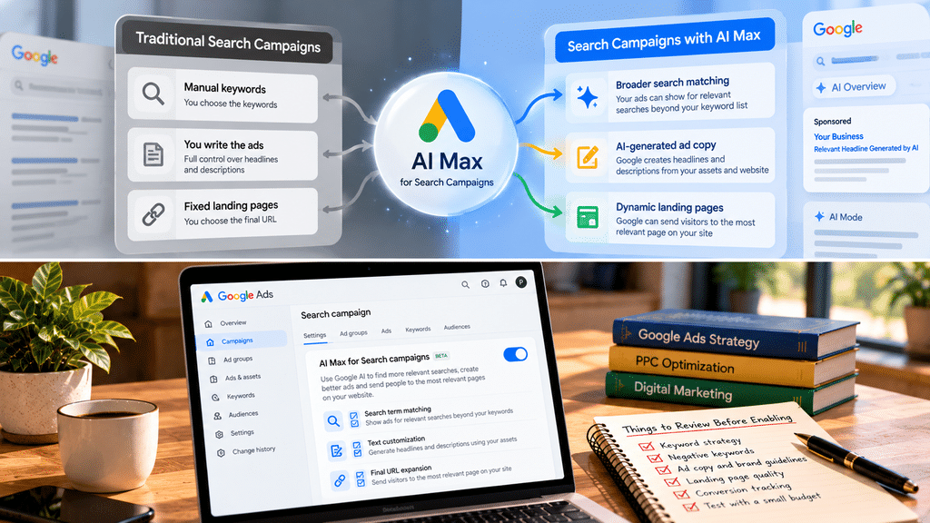 AI Max for Search Campaigns Explained: What Changes in Your Google Ads Account